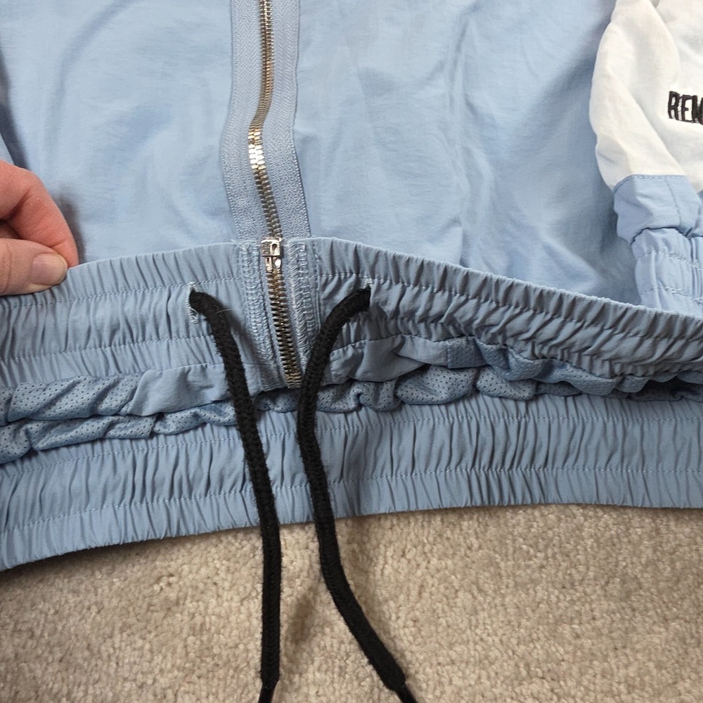 Renowned LA Track Jacket Mens 2XL Blue Nylon Full Zip 2 Pockets Windbreaker NWT - Picture 6 of 6